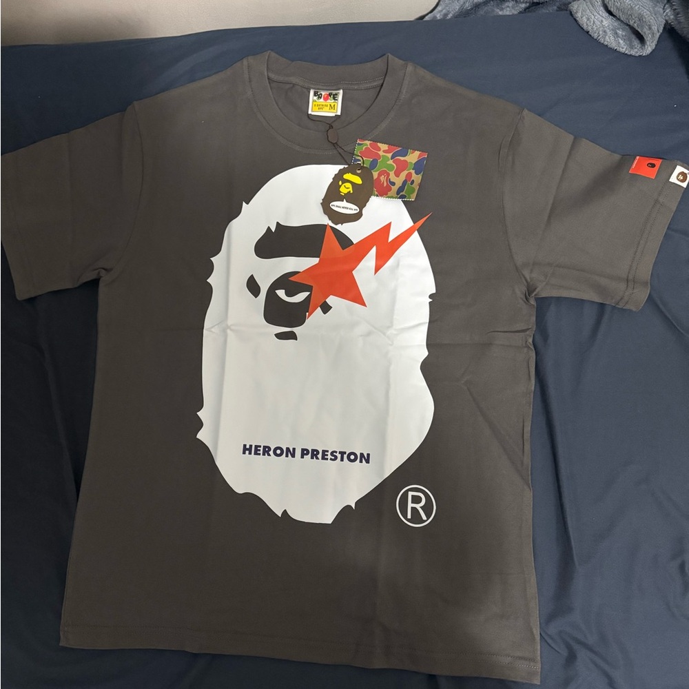 Heron Preston Charcoal Graphic Tee